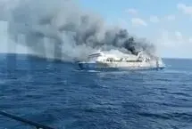 جزئیات آتش‌سوزی کشتی مسافری در اندونزی