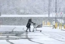 ببینید؛ نخستین برف فصل و سرمای بی‌سابقه در آمریکا