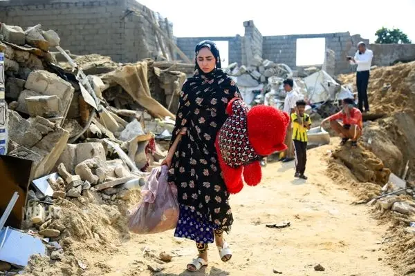 تصاویر؛ وضعیت محله چاه‌تنگو قشم پس از حمله آمریکا