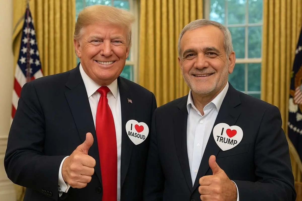 «عینک دودی»؛ مسعودخان با دانلد ترامپ دیدار کرد
