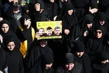 تشییع پیکر محافظ سید حسن نصرالله و پسرش در ضاحیه بیروت