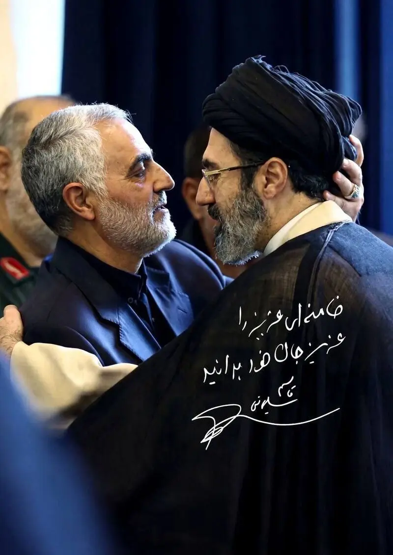 مجتبی خامنه ای و قاسم سلیمانی