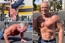 آمادگی بدنی وزیر بهداشت آمریکا در ۷۱ سالگی