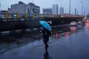 بارش باران در تهران از بعد از ظهر امروز شروع می شود