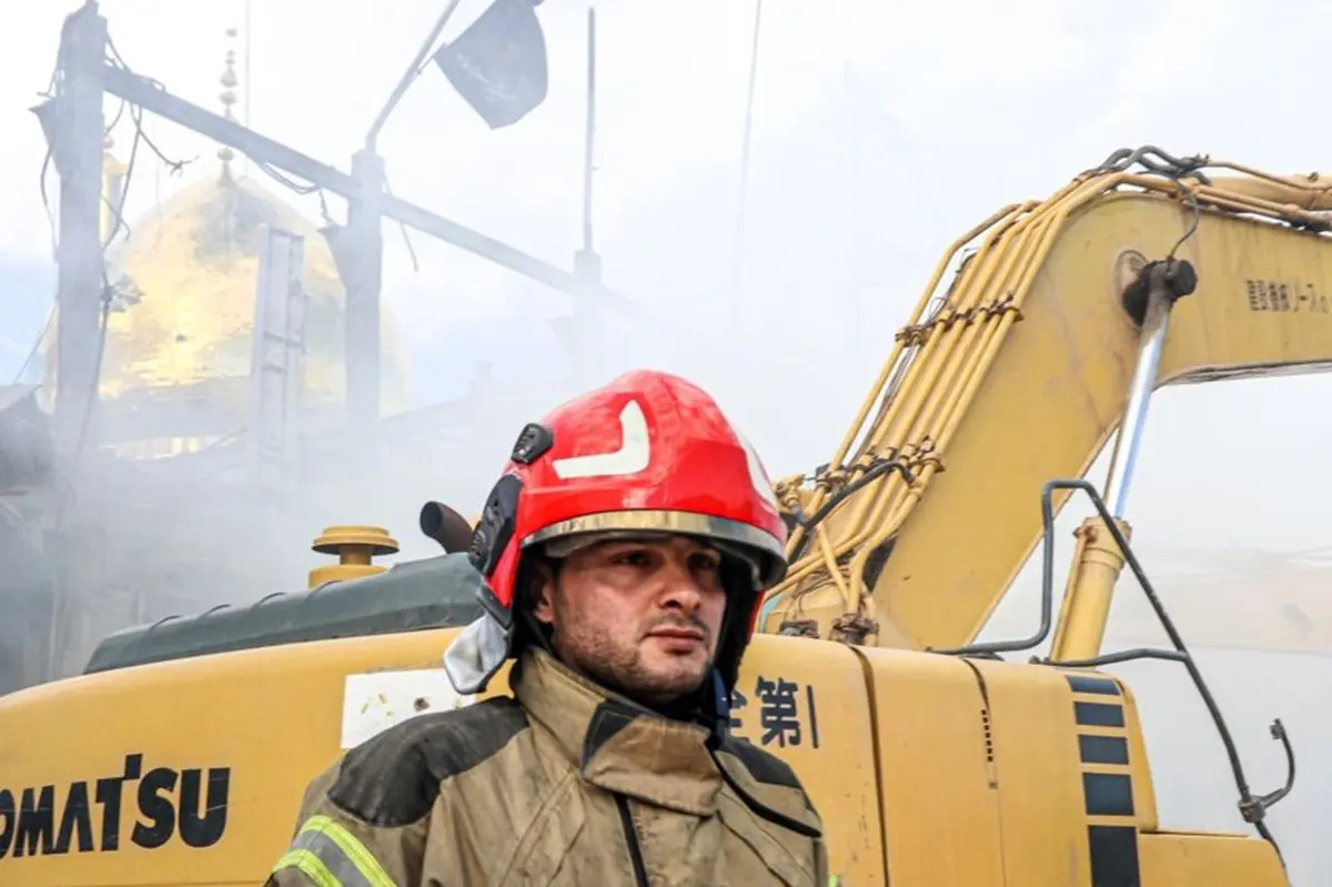 تصاویر: وضعیت حسینیه اعظم زنجان پس از حمله هوایی