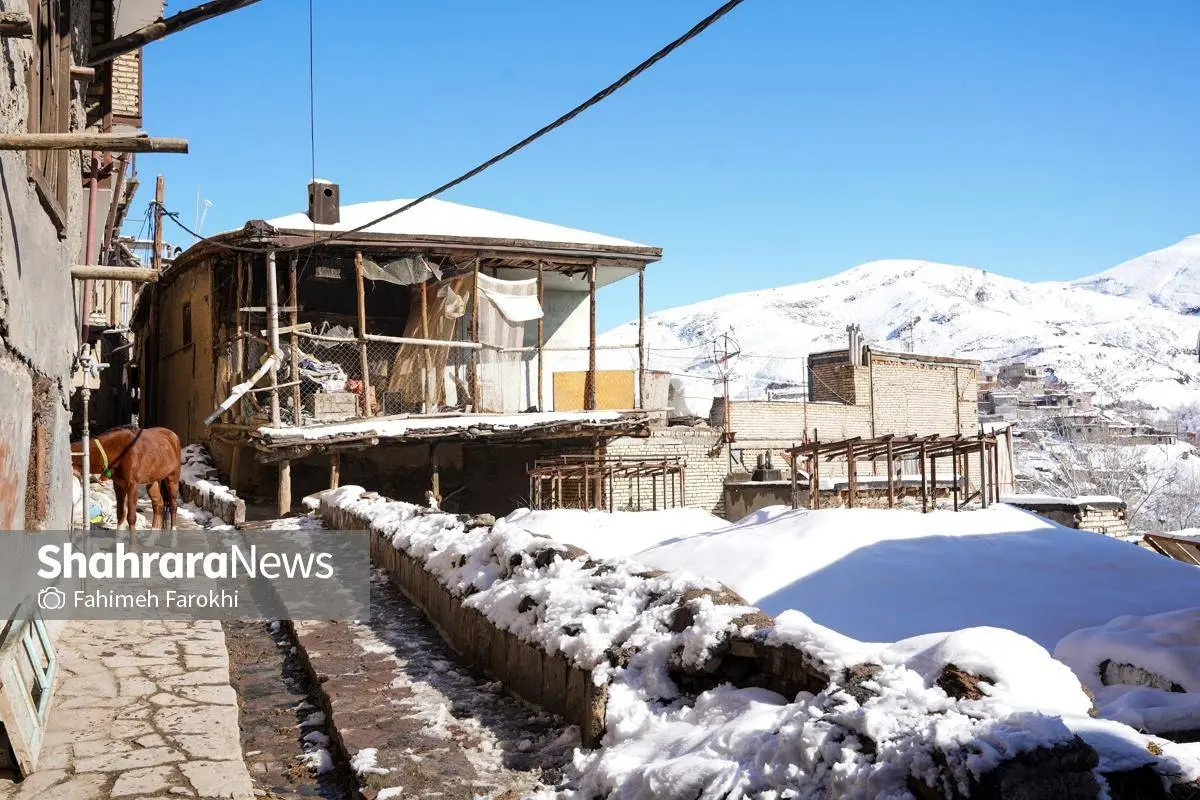 تصاویر؛ طبیعت زمستانی روستای کنگ 8