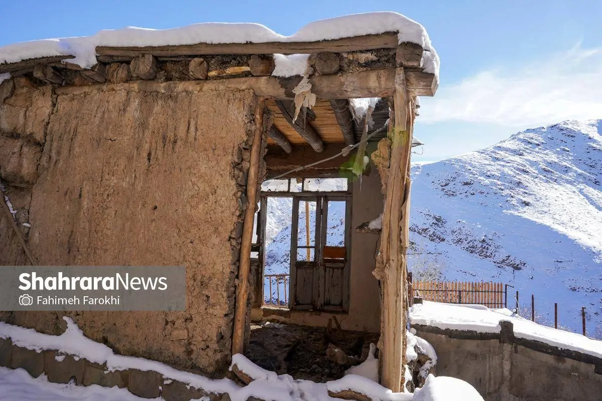 تصاویر؛ طبیعت زمستانی روستای کنگ 4