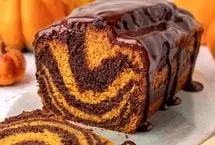 کیک ماربل کدو حلوایی؛ کیک با عطر و بوی پاییز 