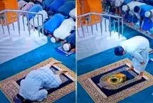 لحظه جان باختن امام جماعت هنگام اقامه نماز