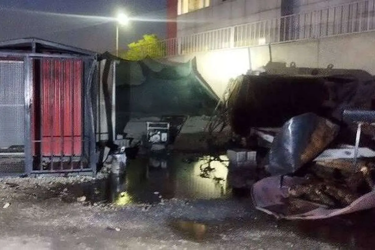 جزئیات انفجار در بزرگراه آزادگان/ یک کارگر جان باخت