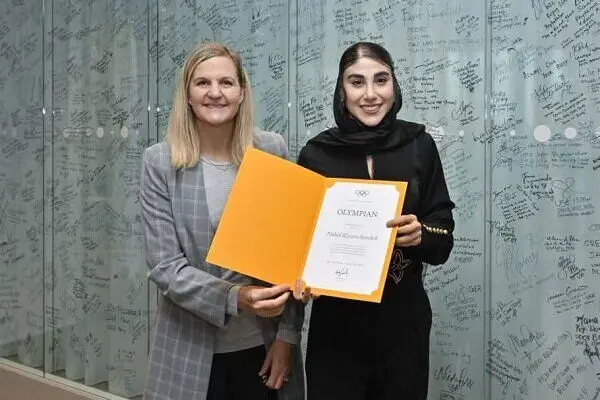 امضای ناهید کیانی بر دیوار المپیک نقش بست!
