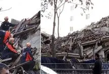 فرو ریختن ناگهانی ساختمان در آنکارا هنگام تخریب کنترل‌شده