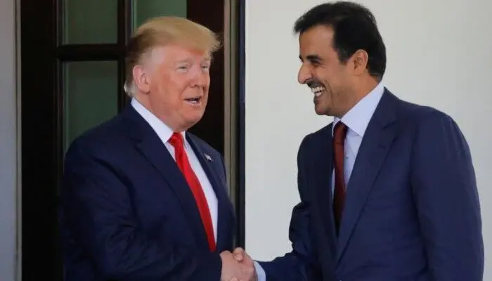 گفتگوی امیر قطر با ترامپ پیش از دیدار او با نتانیاهو 