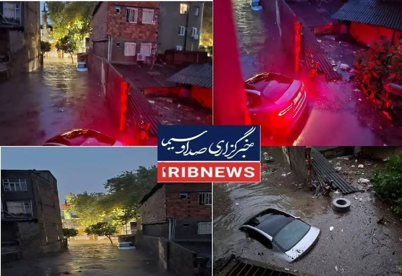 غرق شدن خودروها