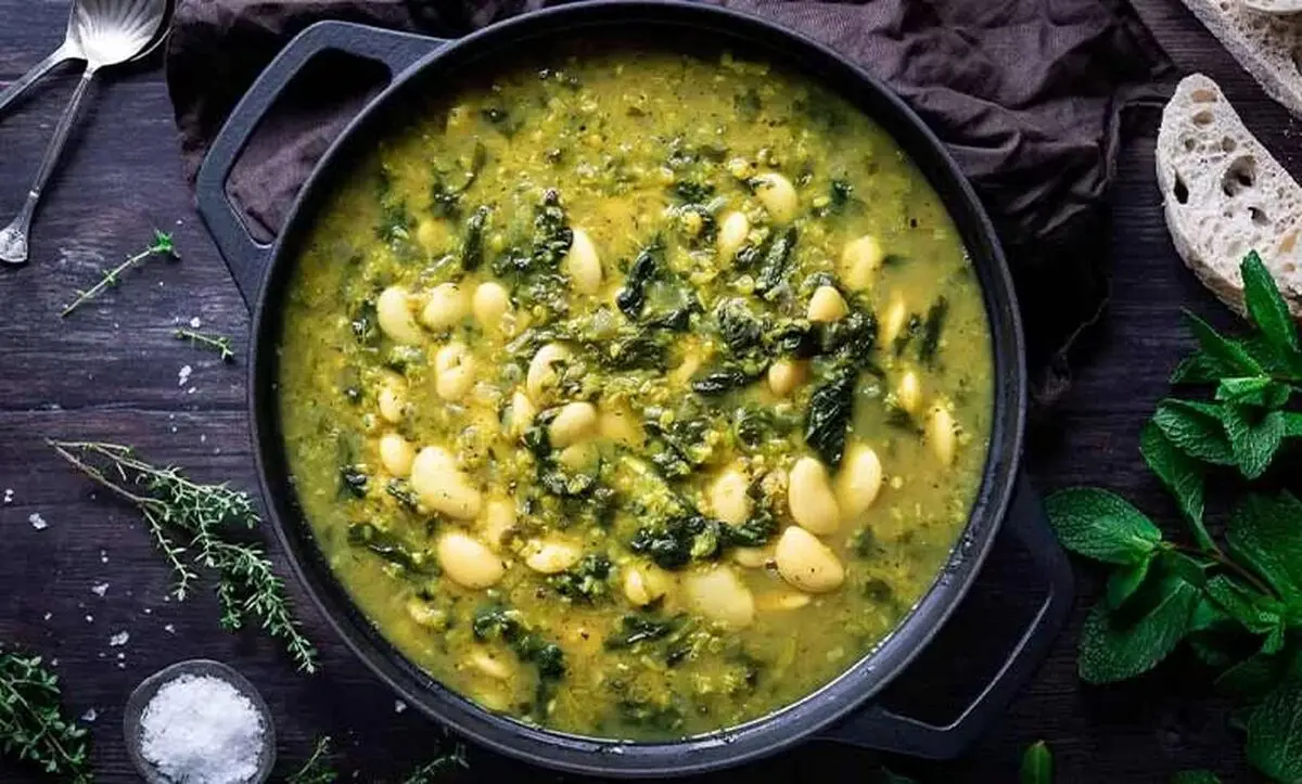 خورش اسفناج قالی؛ یک غذای اقتصادی و خوشمزه