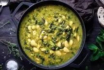 خورش اسفناج قالی؛ یک غذای اقتصادی و خوشمزه