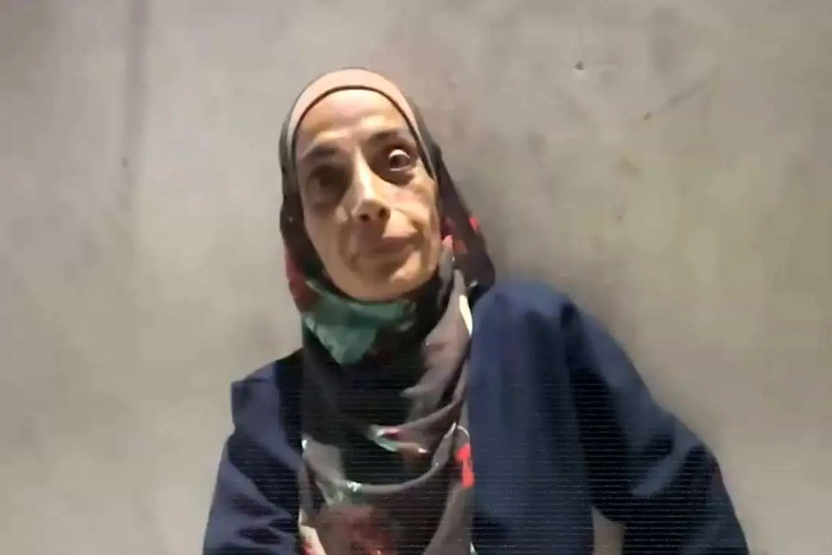 زن فلسطینی که پنج روز است هیچ غذایی نخورده