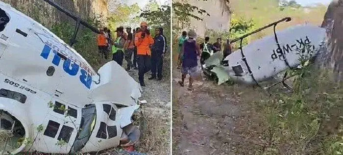 سقوط بالگرد حامل ۴ سرنشین در اندونزی