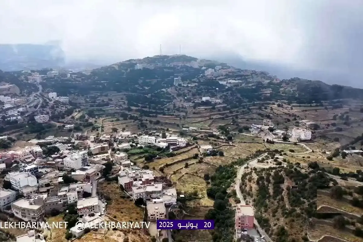 ببینید؛ طبیعت چشمنواز یک روستا در عربستان