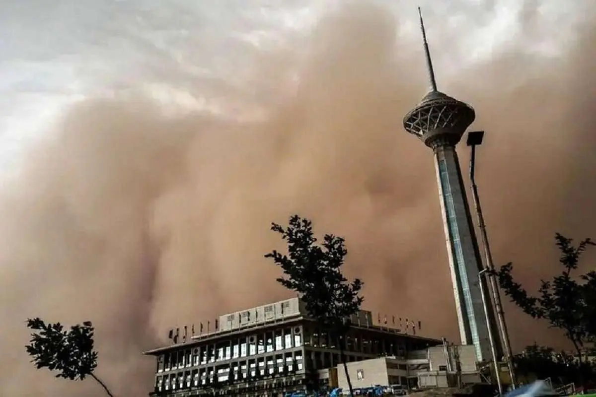 تهران در آستانه طوفان لحظه‌ای؛ بادهای شدید تا 23 متر بر ثانیه