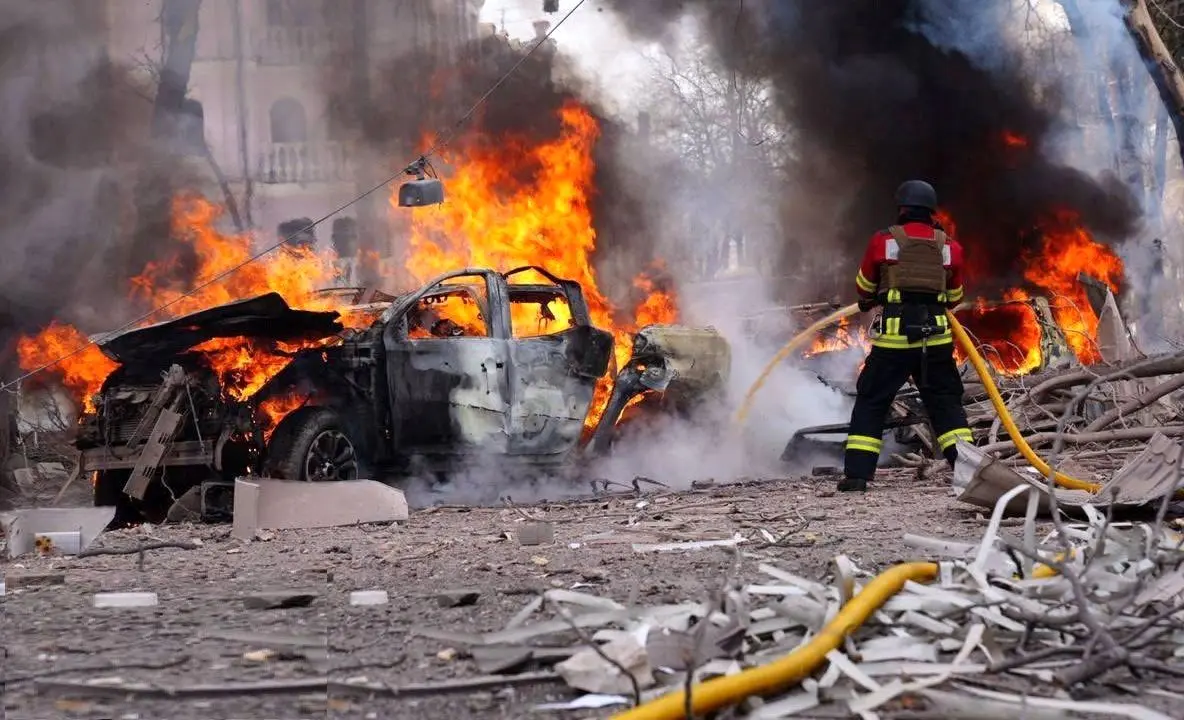 ویرانگری موشک اسکندر روسیه در حمله به اوکراین