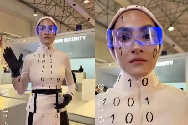 انسان به جای ربات انسان‌نما در نمایشگاه کیش اینوکس!