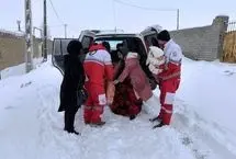 عملیات ۷ ساعته هلال احمر برای انتقال زن باردار از روستای کوهستانی زیلایی  
