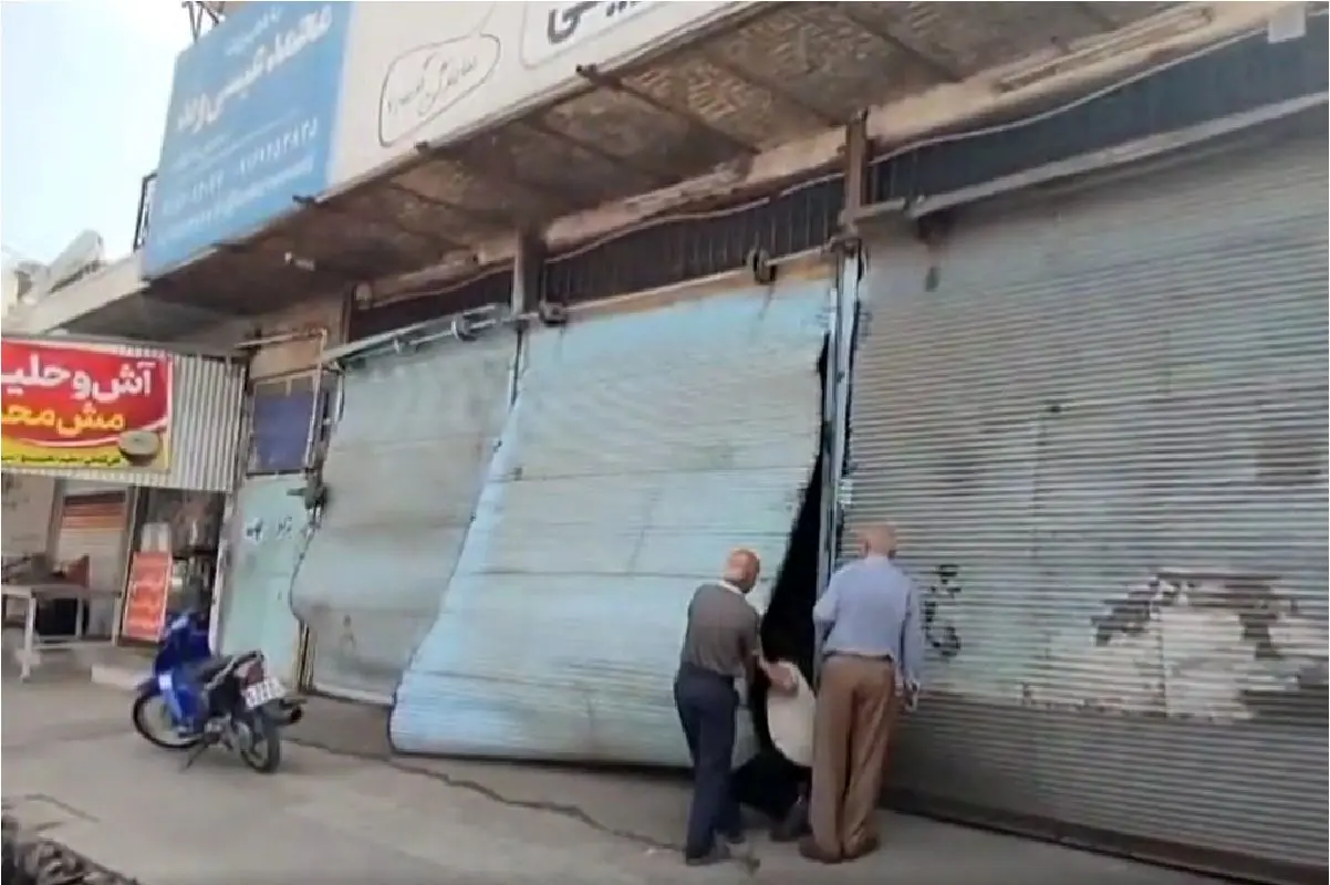 خسارت به بازار اندیمشک در حمله هوایی امروز