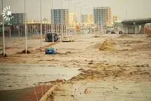 باران سیل‌آسا در اربیل عراق