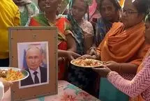 برگزاری مراسم دعا برای پوتین توسط هندوها