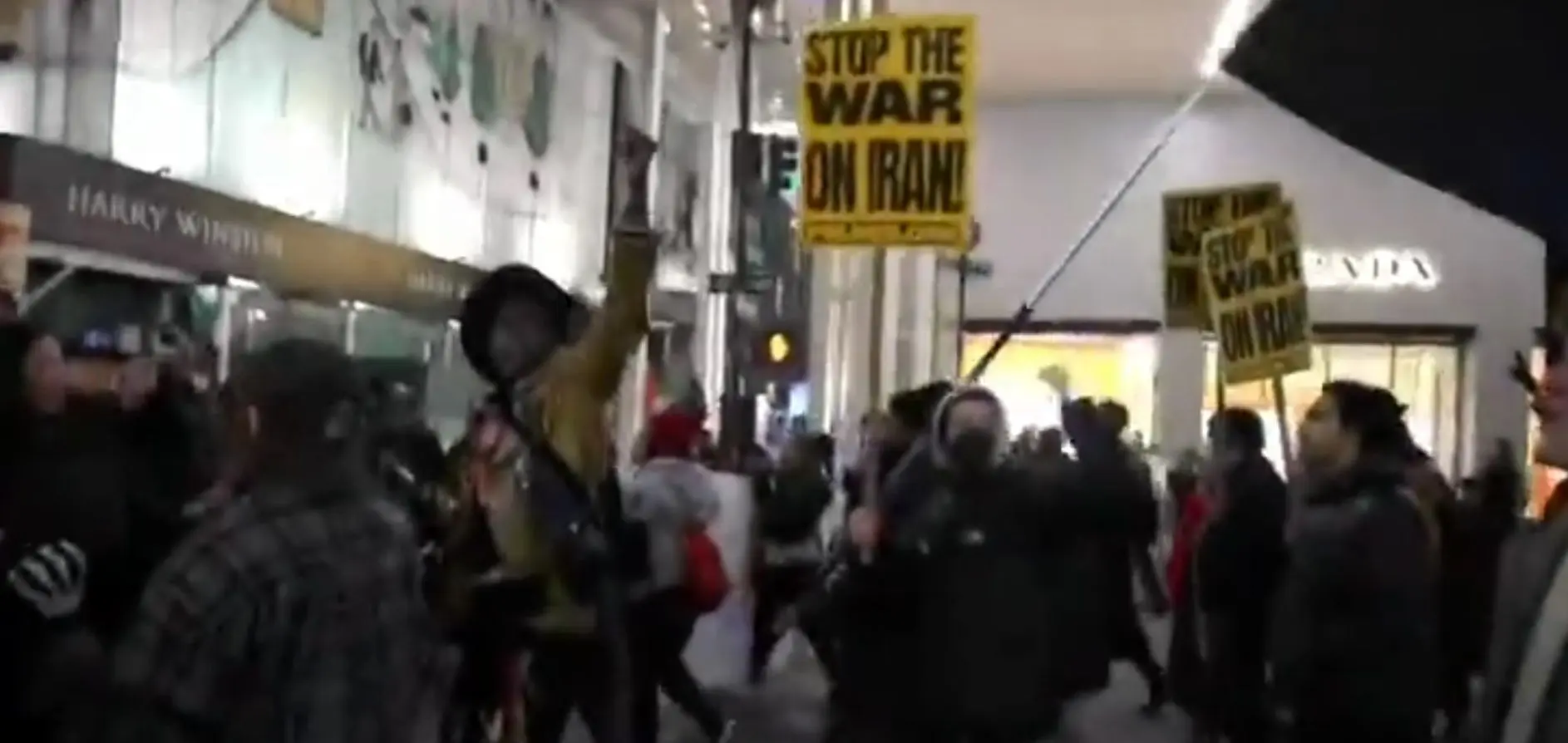 تظاهرات مخالفان جنگ در نیویورک