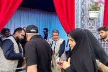 الیاس حضرتی در موکب اهالی رسانه امام‌رضایی