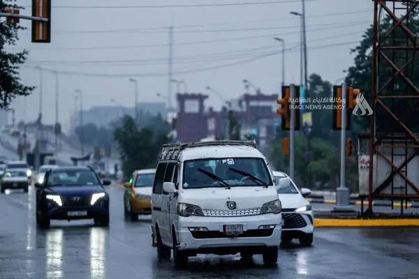 تصاویر؛ بارش باران در بغداد