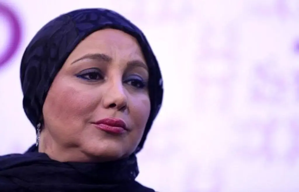 بهنوش بختیاری و دخترانش در پشت صحنه سریال «بامداد خمار»