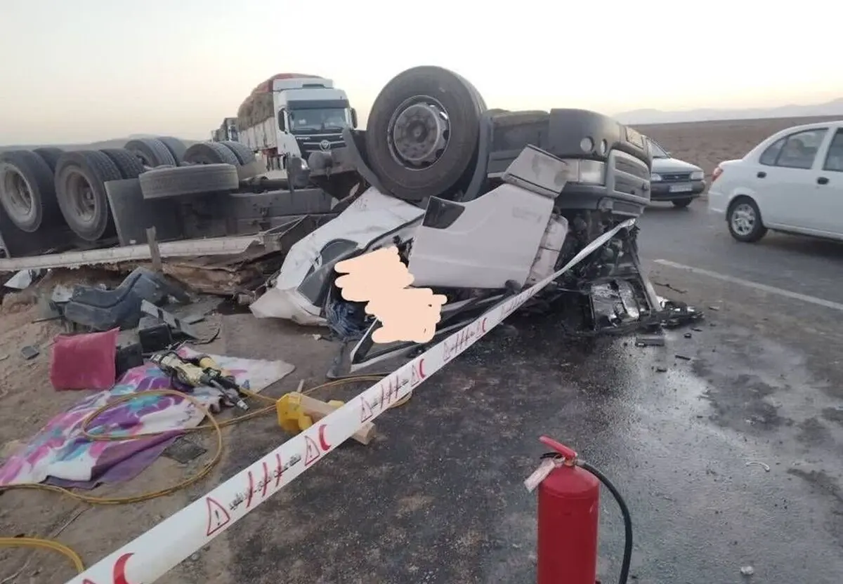۱۴ مصدوم و ۲ جان‌باخته در تصادفات جاده‌ای استان سمنان 