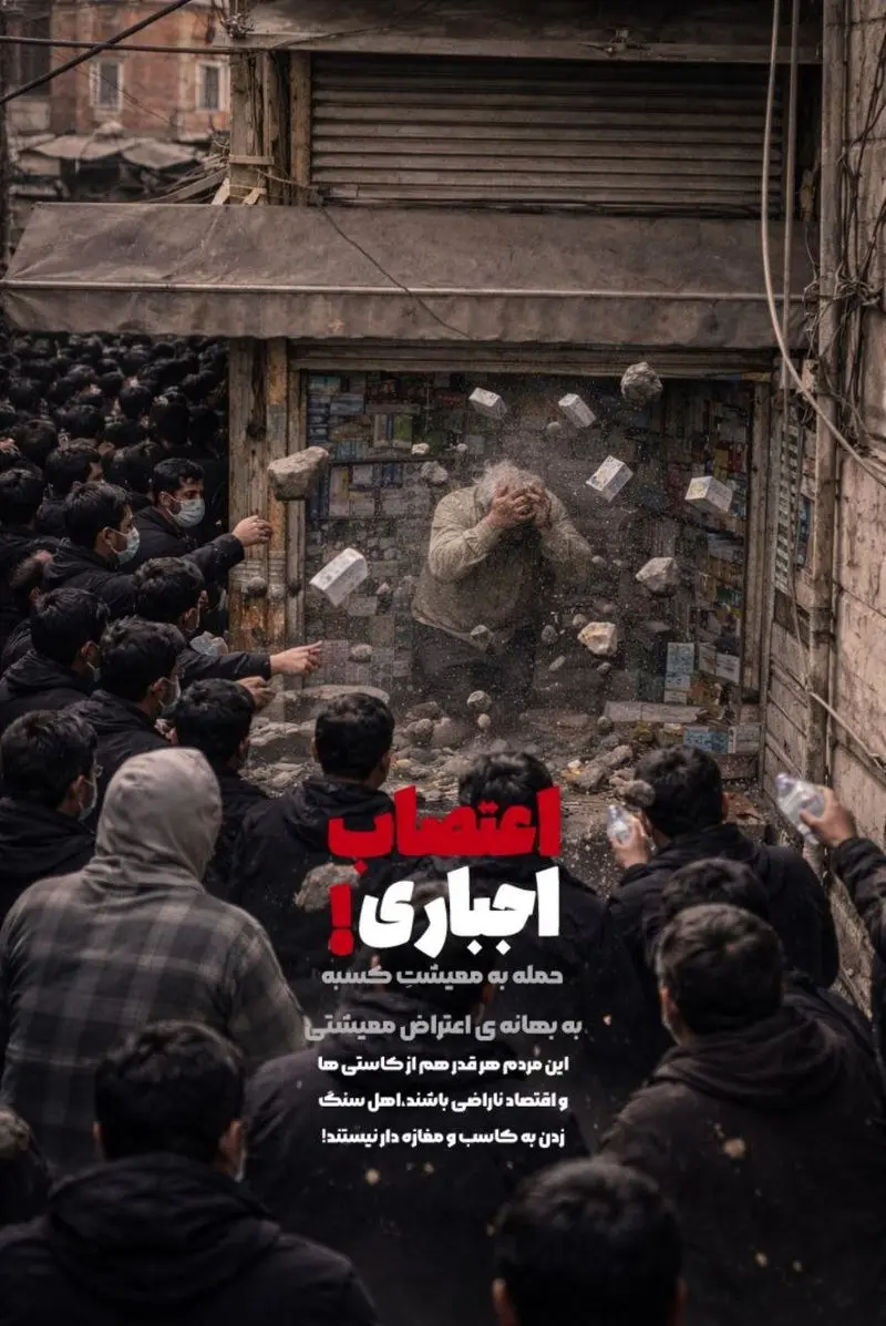 پوستری از اعتصاب بازار