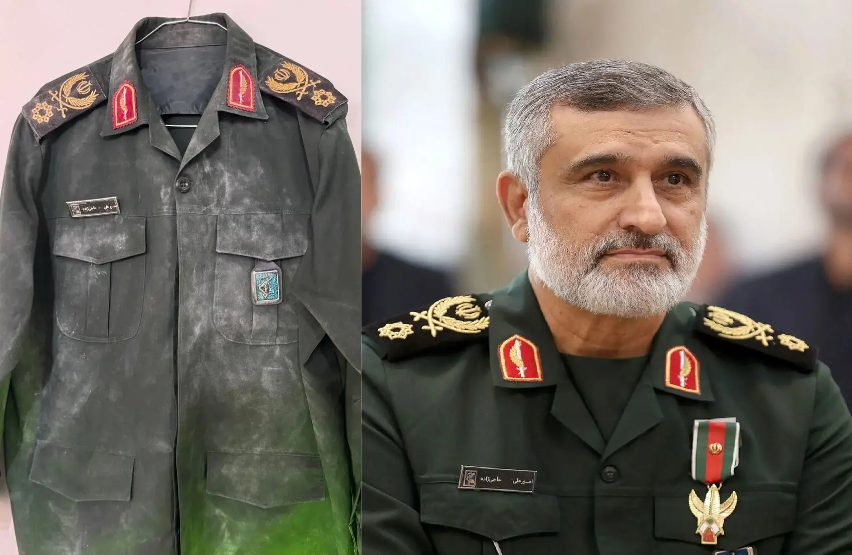 ببینید؛ لباسی که سردار حاجی‌زاده هنگام شهادت به تن داشت