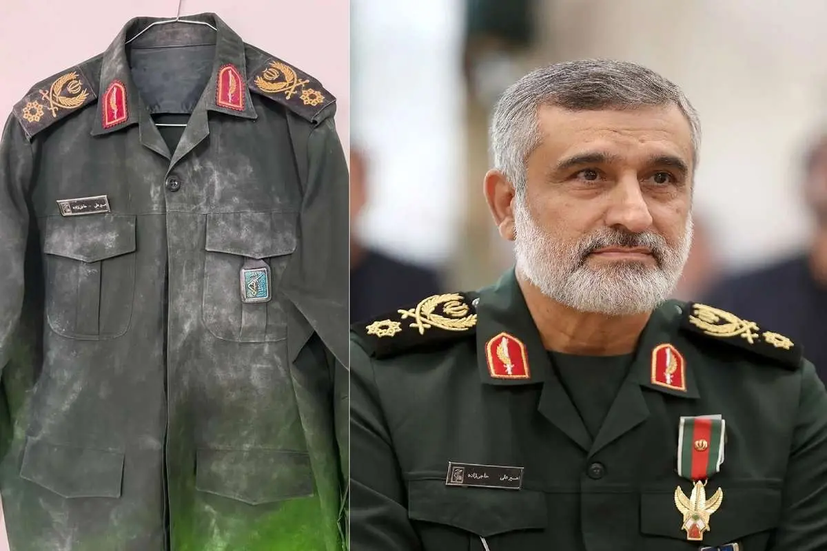 ببینید؛ لباسی که سردار حاجی‌زاده هنگام شهادت به تن داشت