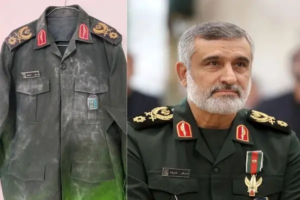 ببینید؛ لباسی که سردار حاجی‌زاده هنگام شهادت به تن داشت