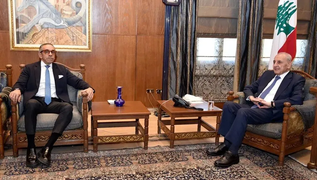 سفیر مصر در دیدار با نبیه بری: توافق اسلام‌آباد پیامدهای مثبتی بر لبنان خواهد داشت
