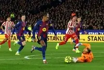 برد آتشین بارسلونا مقابل اتلتیکو مادرید؛ لالیگا آبی و اناری ماند