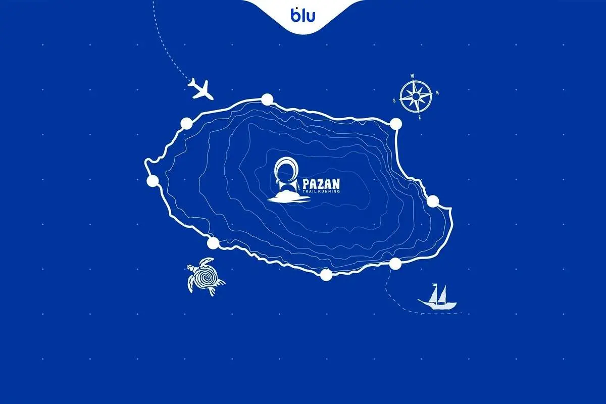 بلو، حامی ماراتن بزرگ کیش شد