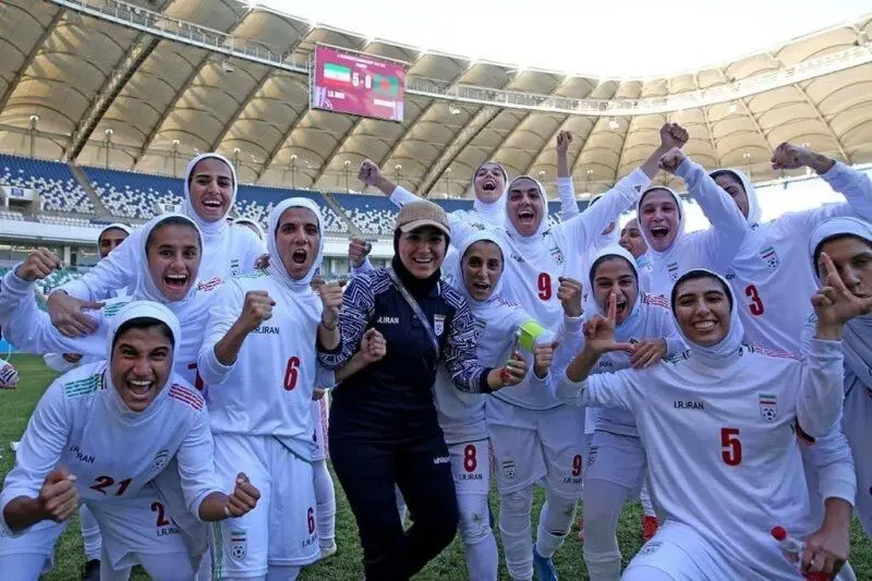 برد پرگل دختران فوتبال ایران مقابل سنگاپور