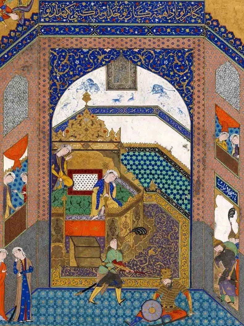 تولد فریدون، فرار فرانک به البرزکوه، قتل گاو مقدس و قیام کاوه آهنگر