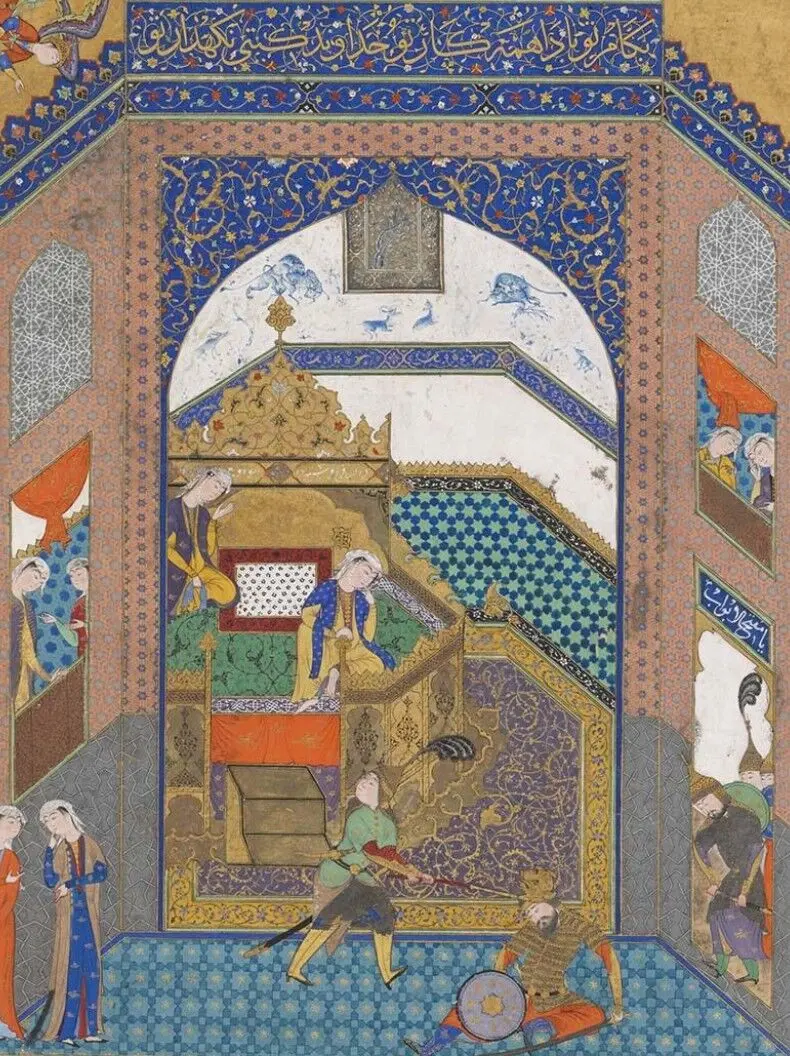 تولد فریدون، فرار فرانک به البرزکوه، قتل گاو مقدس و قیام کاوه آهنگر
