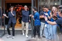 بازگشایی درهای فروشگاه سری آیفون ۱۷ توسط مدیرعامل اپل