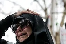 تصاویر؛ زنان کفن‌پوش مشهد