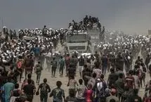 تصویری از فاجعه انسانی در غزه از فضا قابل مشاهده است
