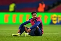 مصدومیت بازیکن بارسلونا به خاطر حرکت اشتباه در باشگاه بدنسازی!

