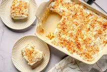 طرز تهیه دسر برفی نارگیلی، ویژه شب چله 

